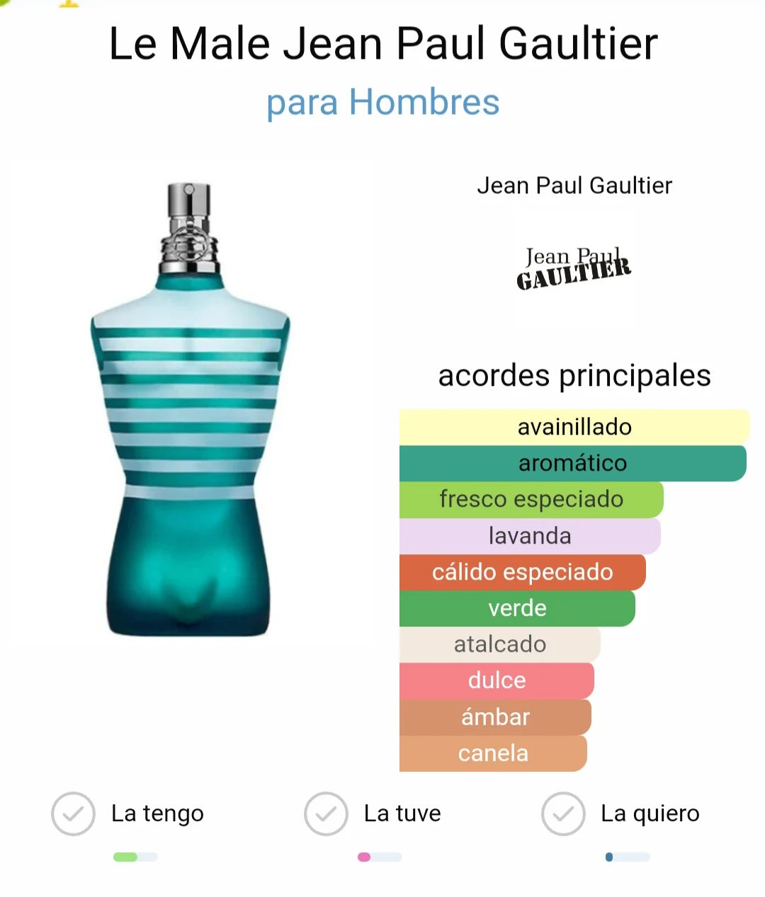⚓💙 JEAN PAUL GAULTIER LE MALE – Eau de Toilette para Hombre