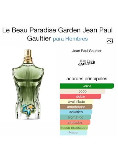 🌴💚 JEAN PAUL GAULTIER LE BEAU PARADISE GARDEN – Eau de Parfum para Hombre