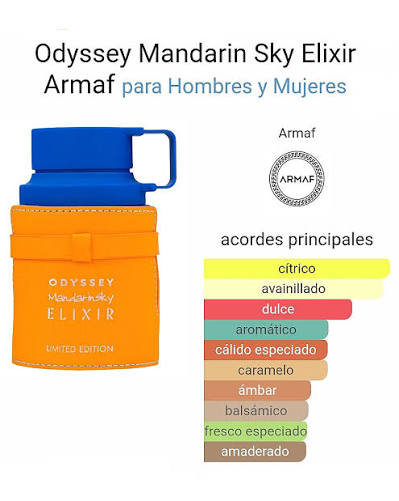 🍊🔥 ARMAF ODYSSEY MANDARIN SKY ELIXIR 100 ML – Eau de Parfum para Hombre