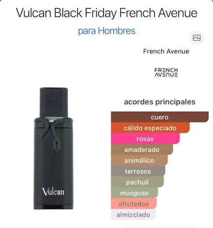 🖤🔥 FRENCH AVENUE VULCAN BLACK FRIDAY 100 ML – Eau de Parfum para Hombre