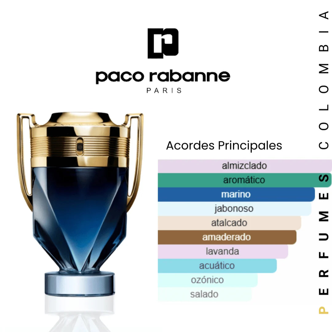 🏆🖤 RABANNE INVICTUS PARFUM 100 ML – Parfum para Hombre