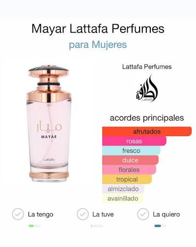 🌸✨ LATTAFA MAYAR 100 ML – Eau de Parfum para Mujer