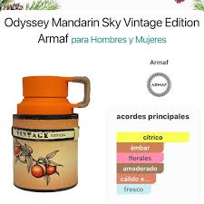 🍊✨ ARMAF ODYSSEY MANDARIN SKY VINTAGE EDITION 100 ML – Eau de Parfum para Hombre