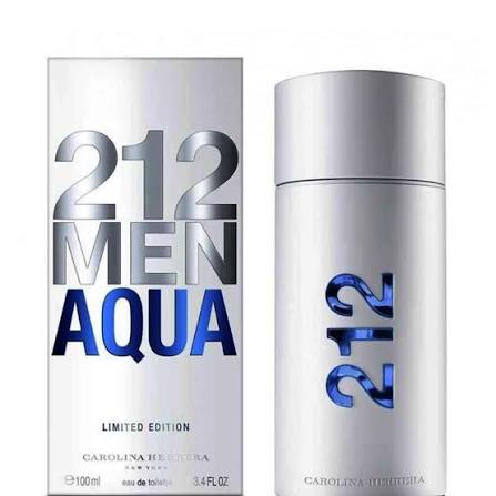 🌊💙 CAROLINA HERRERA 212 MEN AQUA 100 ML – Eau de Toilette para Hombre